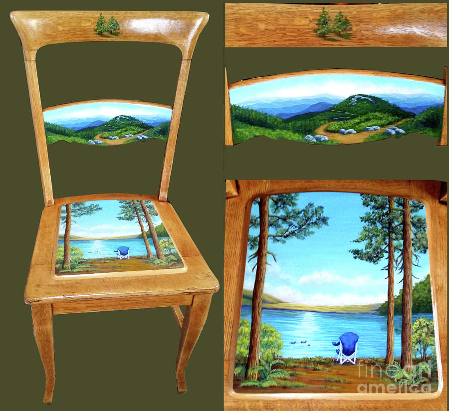 Megans Landscape Chair Painting by Sarah Irland