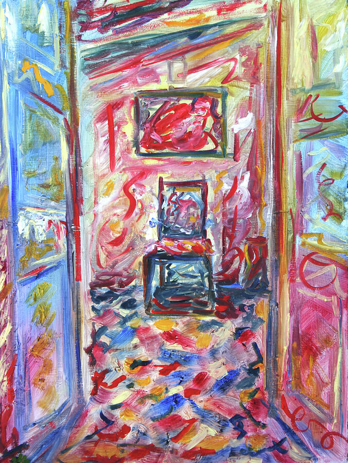 Meher Babas bedroom Pune Poona Painting by Pete Caswell Meher Babas bedroom Pune Poona Painting by Pete Caswell