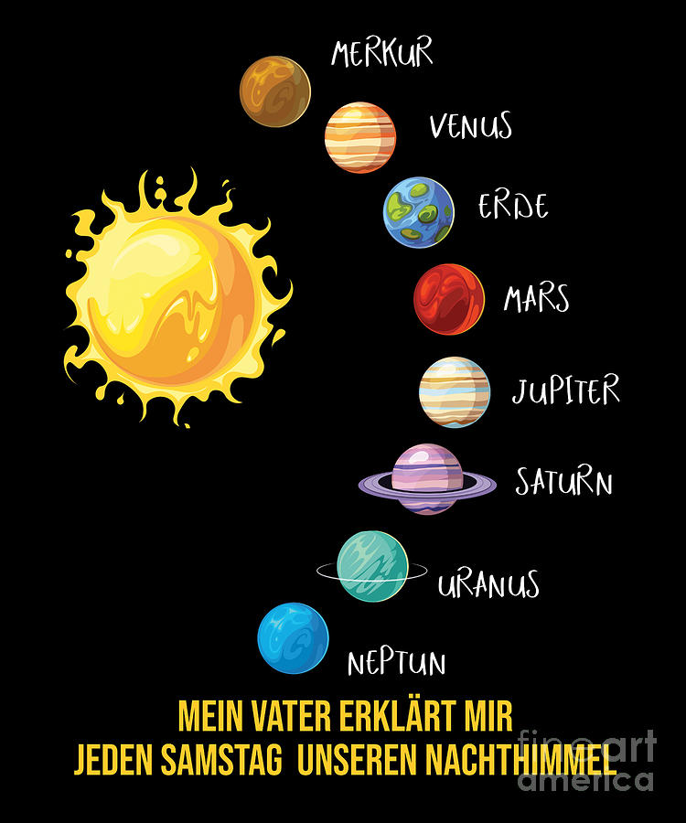 Mein Vater Erklrt Mir Jeden Solar System Gift Digital Art by Thomas