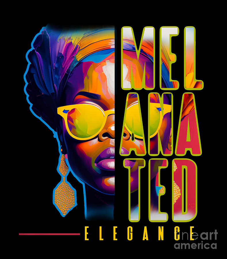 Melanated Elegance Queen Digital Art by AW Two Designs - Fine Art America