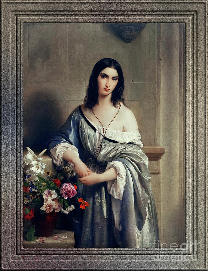 Melancholy by Francesco Hayez Classical Art Old Masters Reproduction Painting by Rolando Burbon
