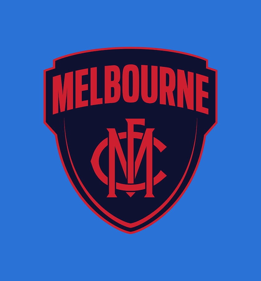 Melbourne Football Club logo Digital Art by Red Veles