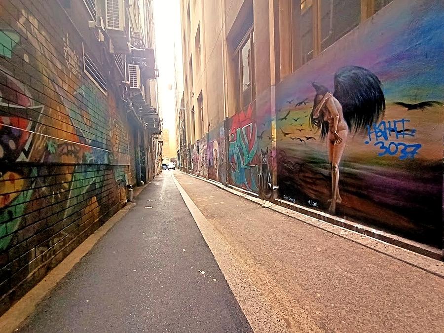 Travel Photograph - Melbourne Graffiti by Jijo George
