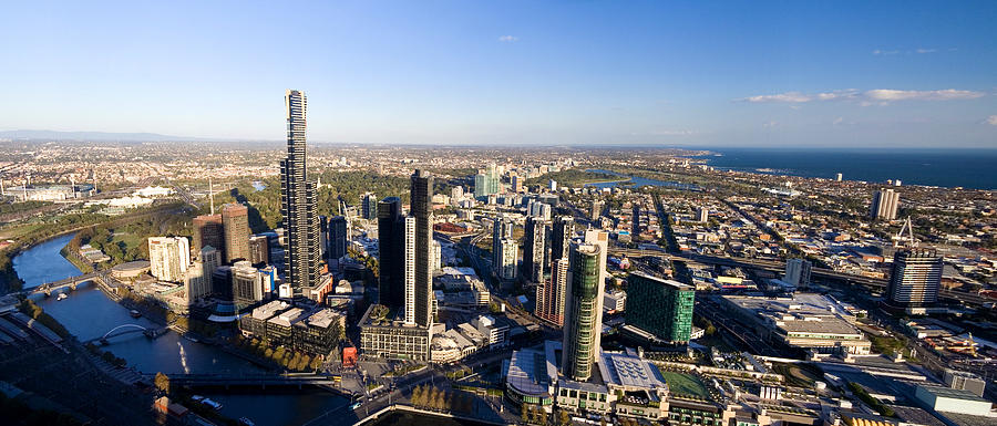 Melbourne skyline Photograph by Matejay