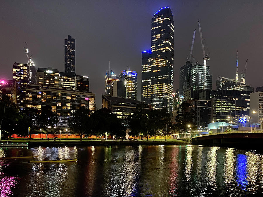 Melbourne Yarra River Night Photograph by Joann Long | Fine Art America