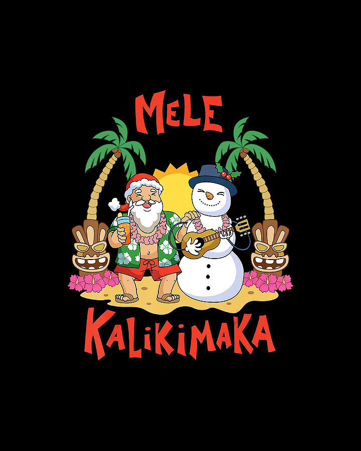 Mele Kalikimaka Merry Christmas Hawaiian Christmas Digital Art by Th Merry Christmas Hawaiian