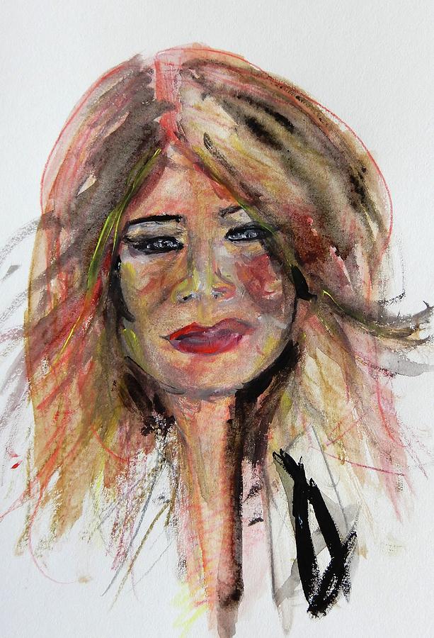 Pop Painting - Melenia Trump Pop Watercolor Portrait by Debora Lewis Pop Painting - Melenia Trump Pop Watercolor Portrait by Debora Lewis
