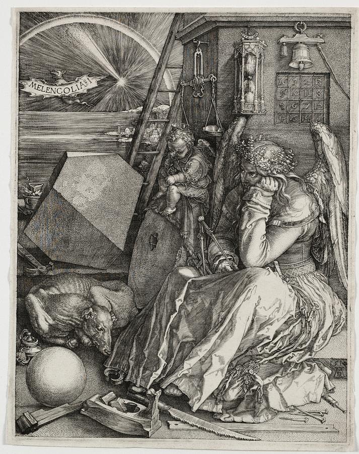 Melencolia I 1514 Albrecht Durer Painting by MotionAge Designs