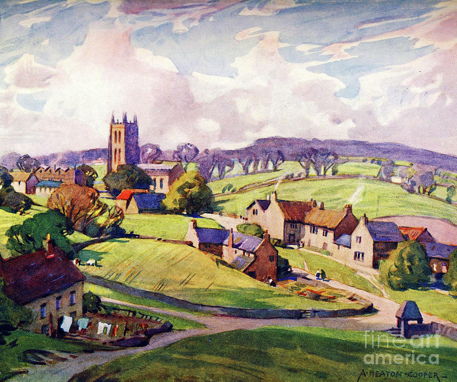 Mells Village Near Frome Cooper Modified Digital Art by Julien