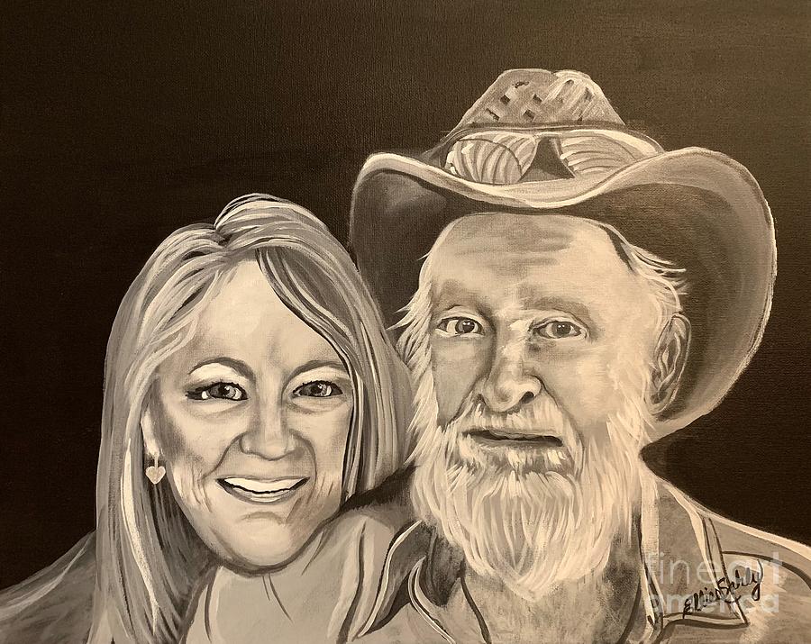 Melodie and her dad Painting by Ellie Sahly - Fine Art America