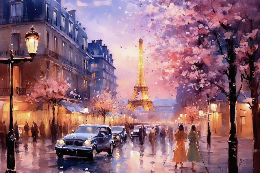 Melodies of a Parisian Night Painting by Greg Collins