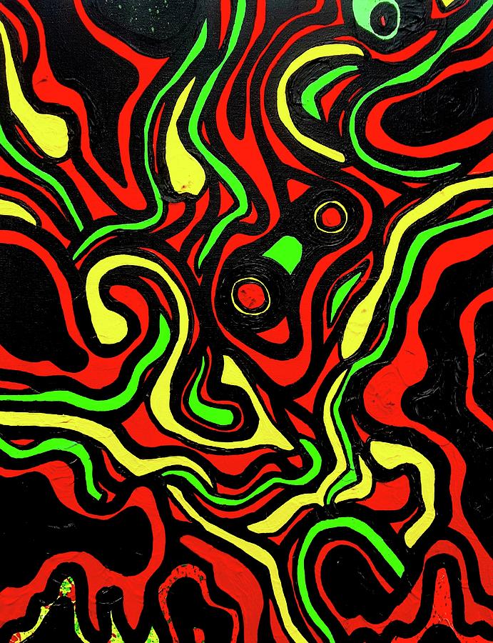Abstract Painting - Melodious Flow  by LaToya Cole