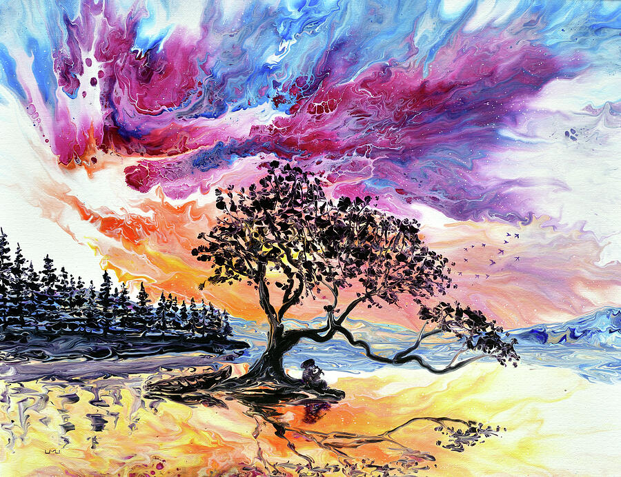 Melody of the Yana at Sunset Painting by Laura Iverson Melody of the Yana at Sunset Painting by Laura Iverson