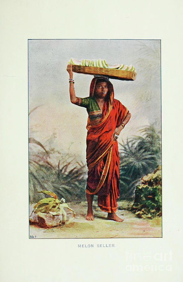 Melon Seller c1 Drawing by Historic illustrations