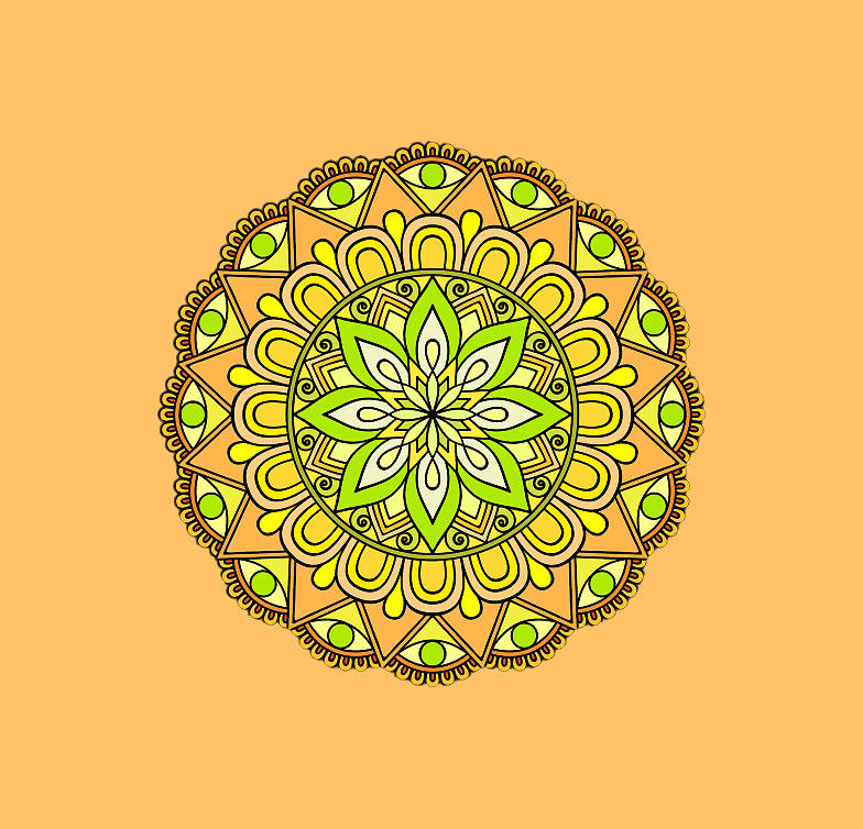 Melon Tones Mandala Digital Art by G Lamar Yancy