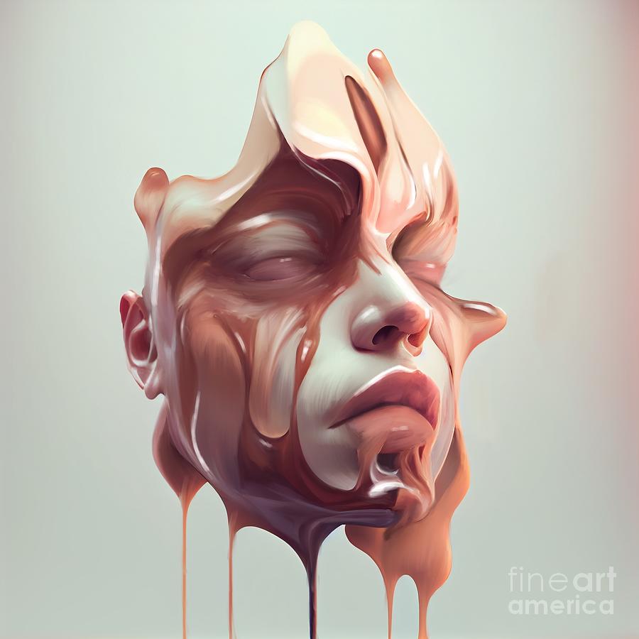 Abstract Digital Art - Melt Away by Joshua Barrios