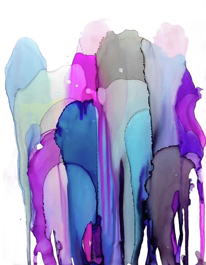 Melted balloons  Painting by Eric Fischer