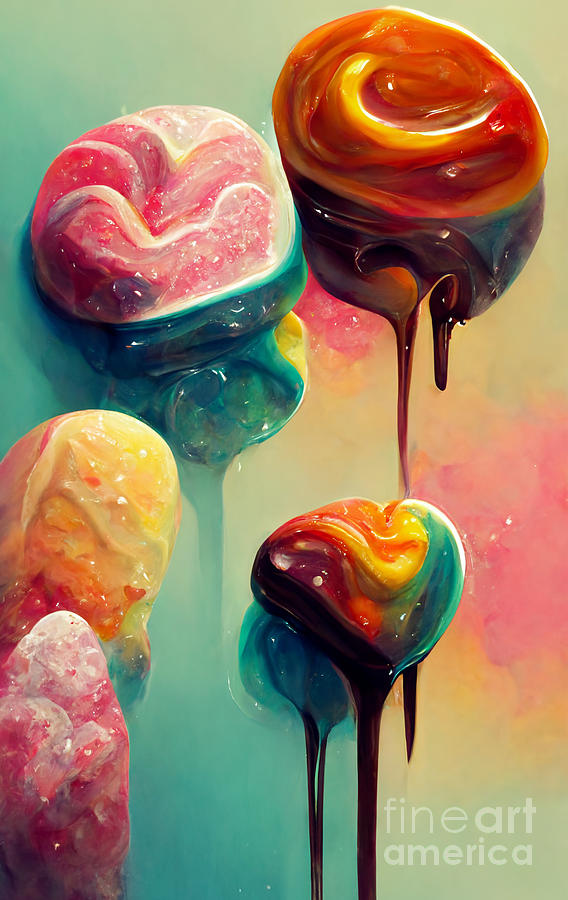 Melted Candy Digital Art