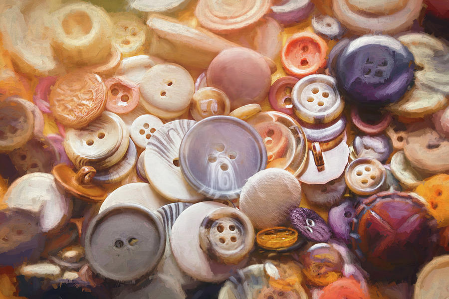 Vintage Photograph - Melted Chocolate Buttons  by Carol Japp