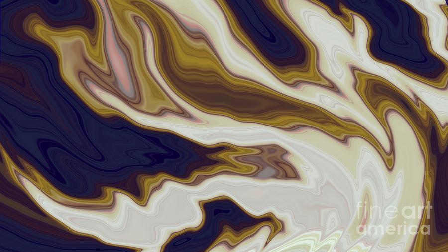 Tan Digital Art - Melted Maroon by Carrie Danielle