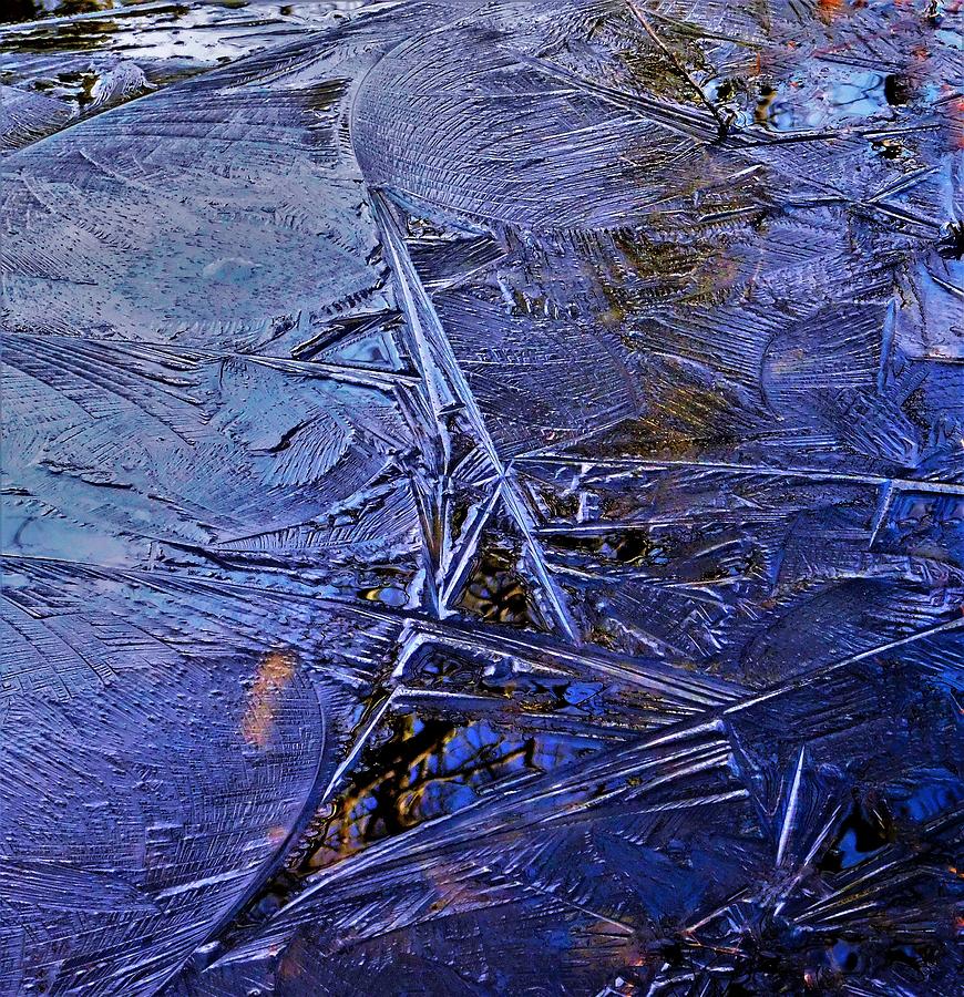 - Melting Ice Photograph by THERESA Nye