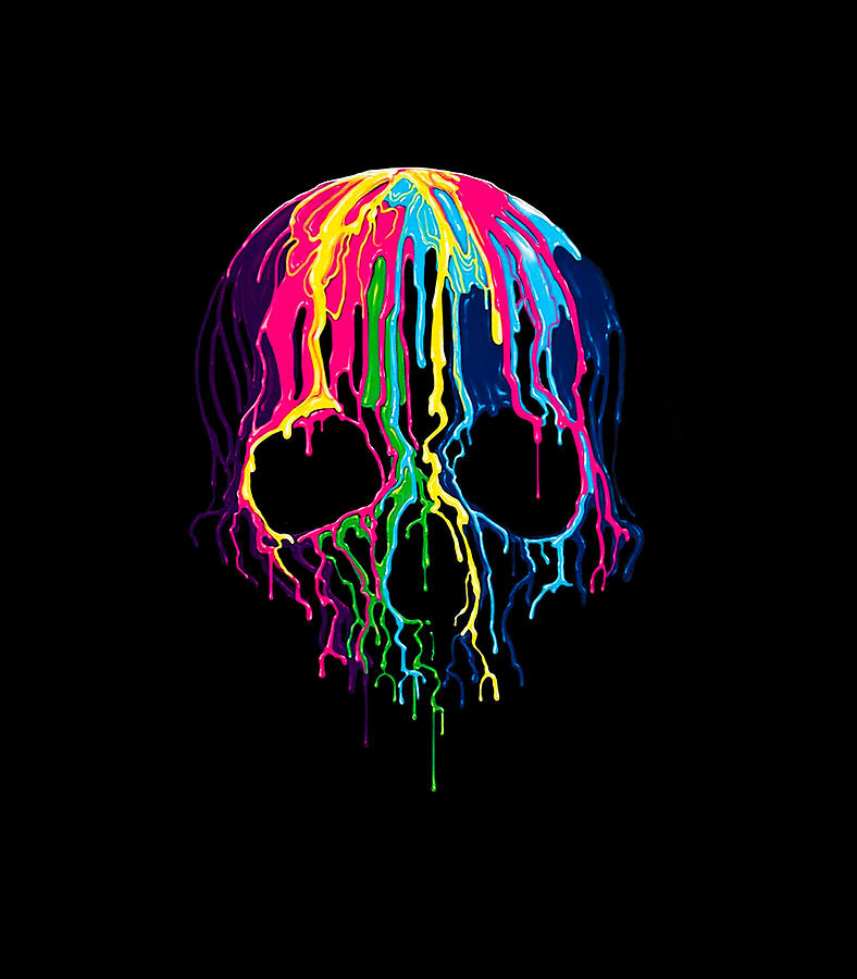 Melting Skull Digital Art by Melting Skull