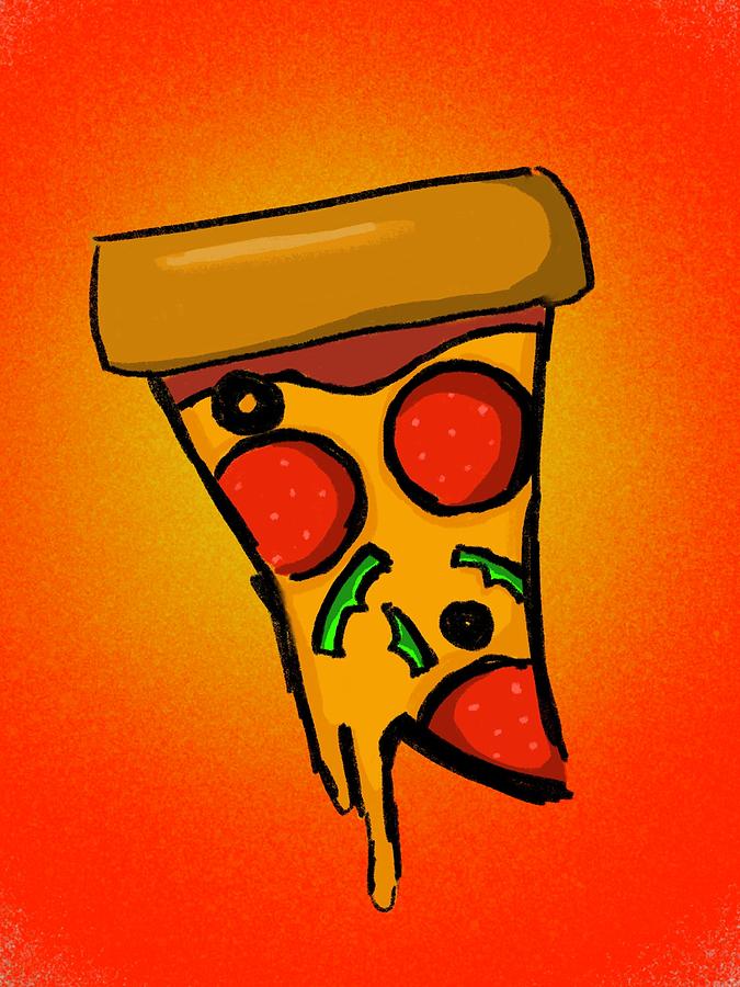 Melty Pizza Digital Art by Lisa Stetich | Fine Art America