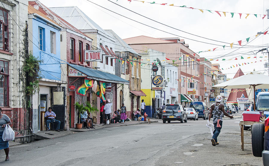 Melville Street in St. Georges Grenada Photograph by Wwing