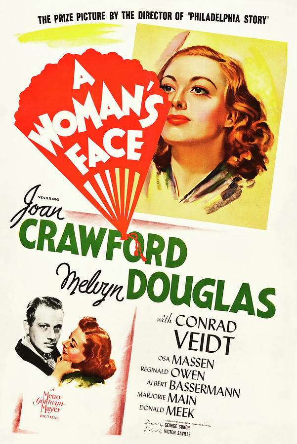 MELVYN DOUGLAS and JOAN CRAWFORD in A WOMAN'S FACE -1941-, directed by ...