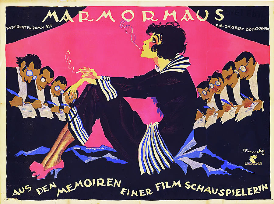 Memoirs of a Film Actress, 1921 - art by Josef Fenneker Mixed Media by Movie World Posters
