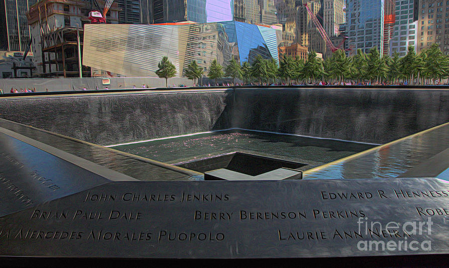 Memorial 9/11 NYC  Photograph by Chuck Kuhn
