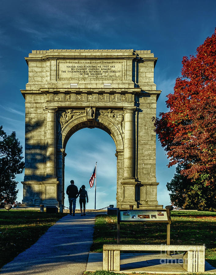 Memorial Arch in Valley Forge Photograph by Nick Zelinsky Jr
