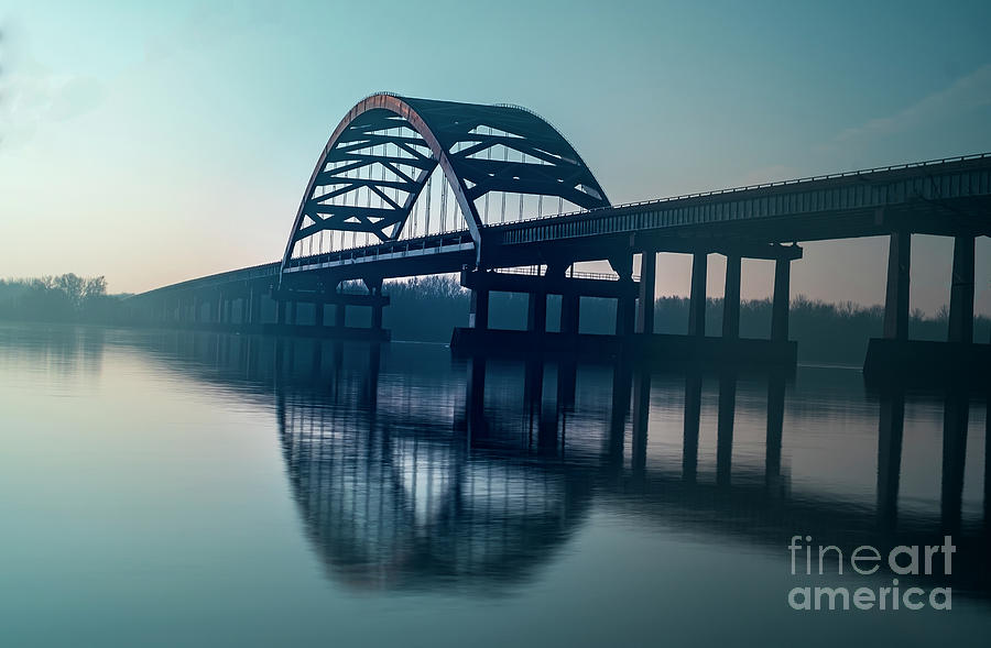 Memorial Bridge on Mississippi Photograph by Sandra Js