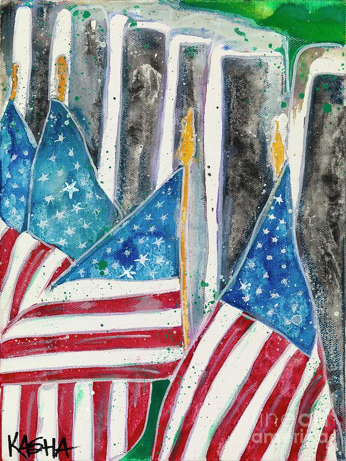 Memorial Day Painting by Kasha Ritter