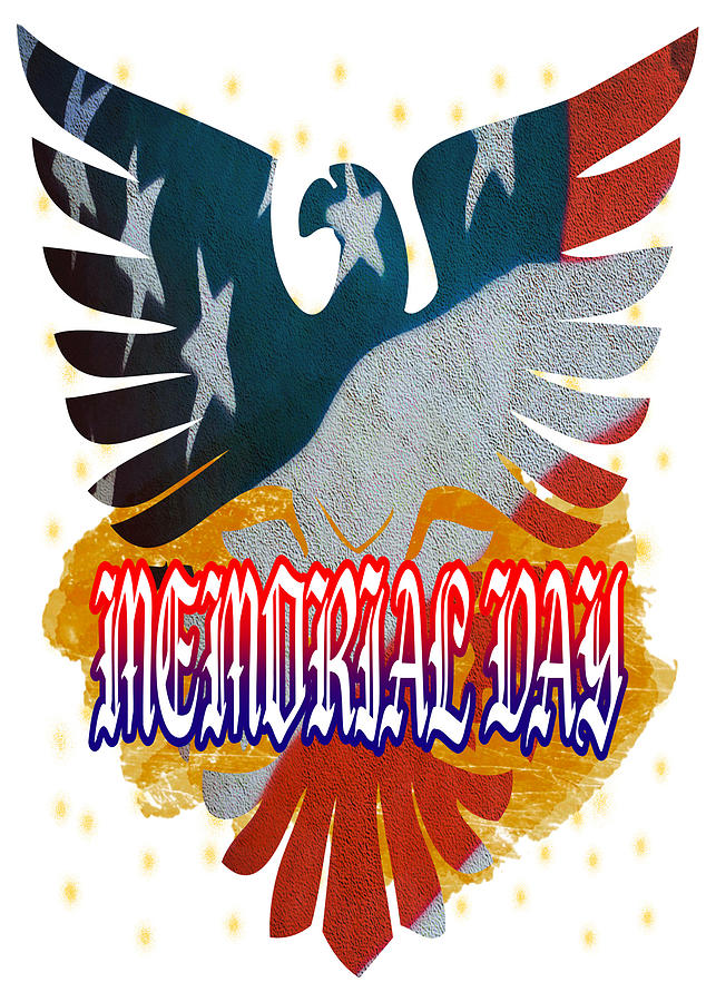 Memorial Day Remembrance Holiday Design Digital Art by Delynn Addams