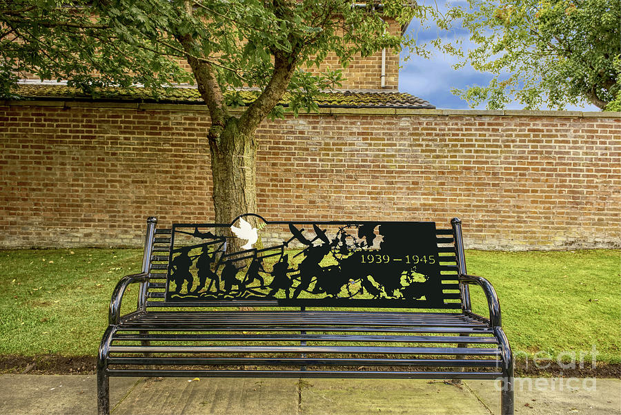 Memorial garden bench  Photograph by Pics By Tony
