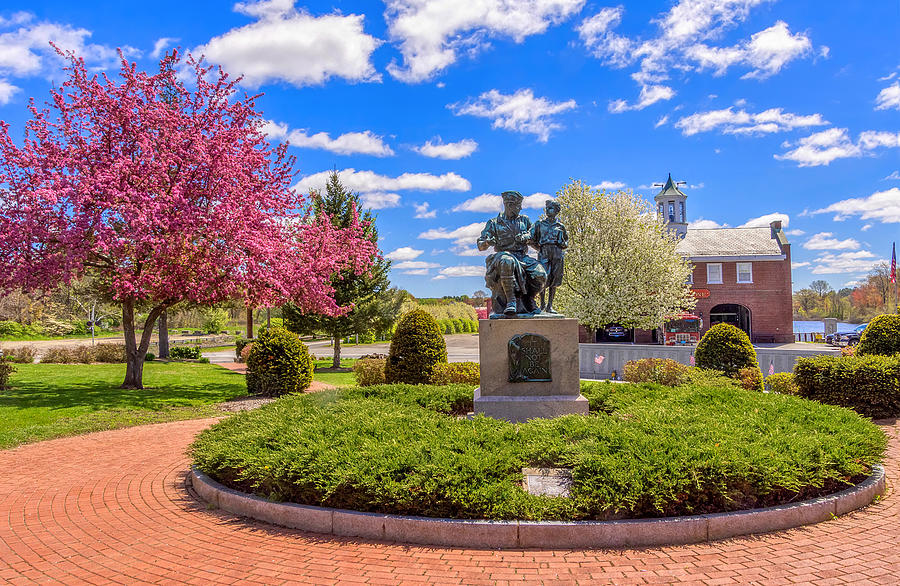 Memorial Park in Orange, Massachusetts Photograph by Mitchell R Grosky