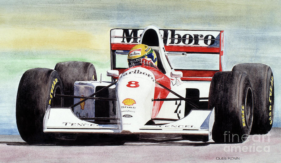 Formula One Painting - Memories and Feelings by Oleg Konin