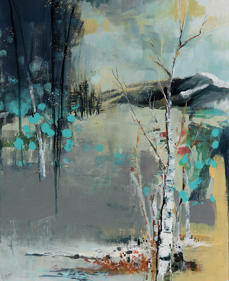 Memories of a Winter Walk Painting by Julie Tibus