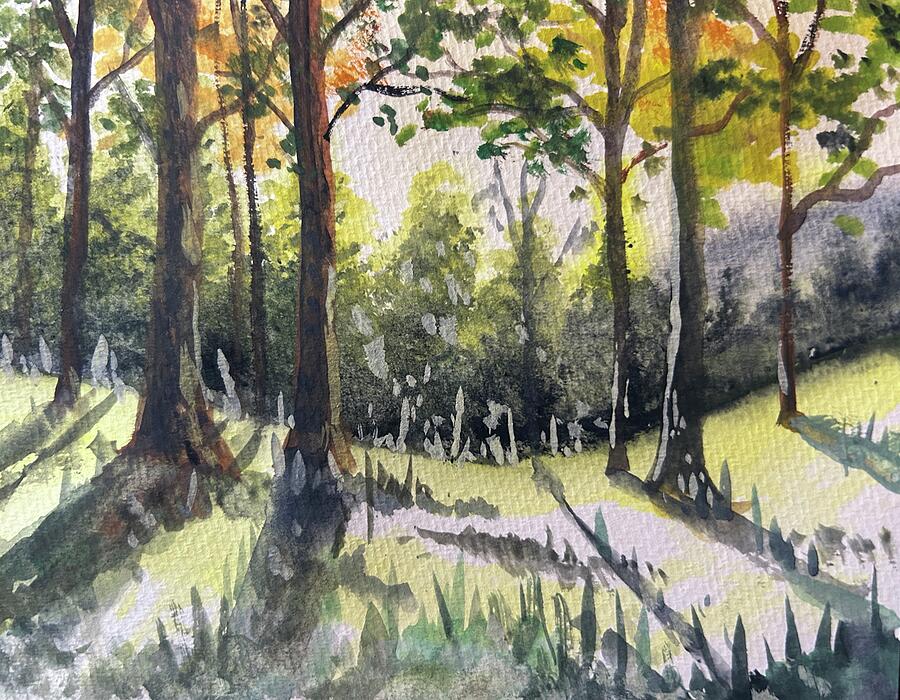 Memories of Camping Painting by Larry Whitler Memories of Camping Painting by Larry Whitler