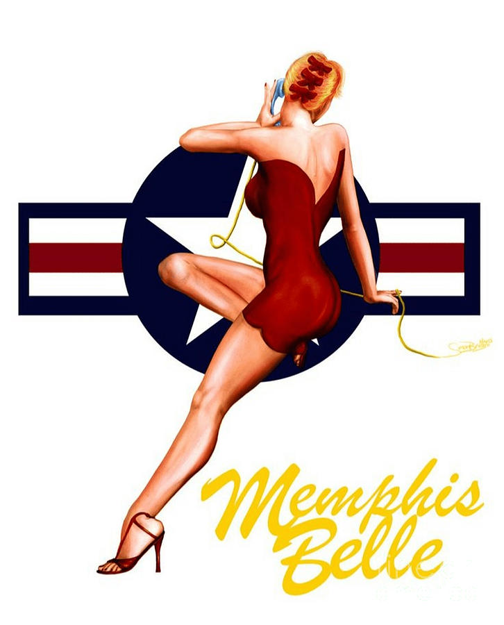 Memphis Belle Pin Up Photograph by Action