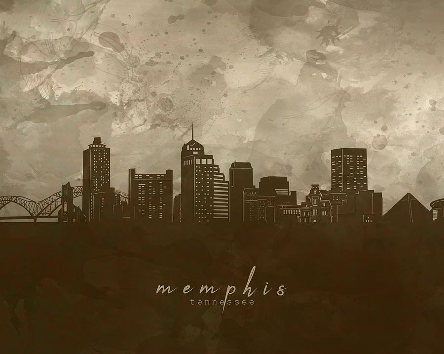 Memphis Skyline Panorama 4 Digital Art by Bekim M - Fine Art America