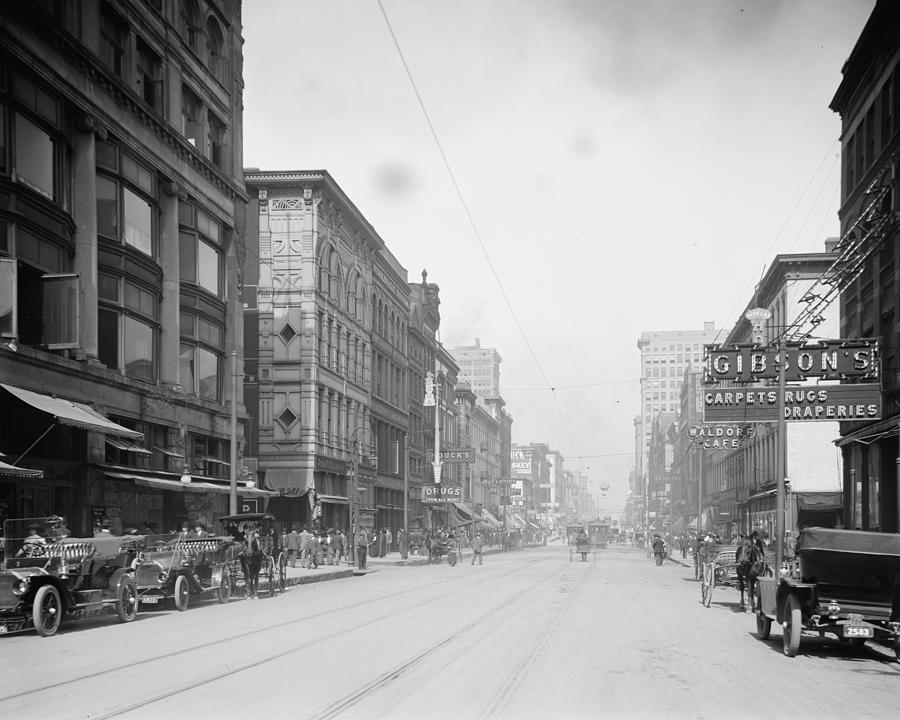 Memphis, Tennessee, Main Street View, Early 1900's Photograph by ...