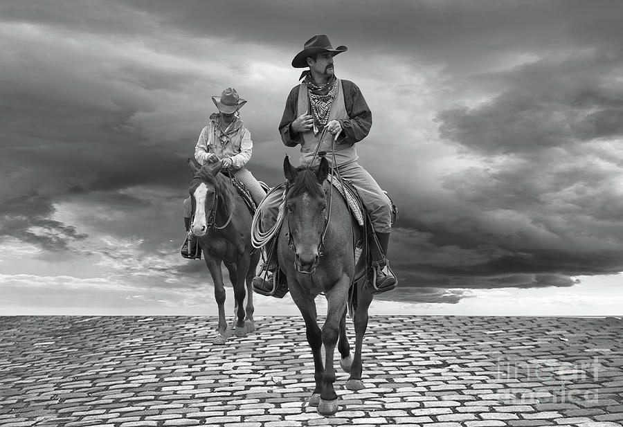 Men on Horses Photograph by Diana Mary Sharpton