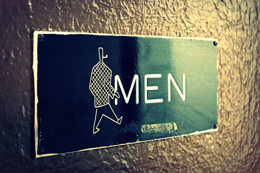 Men Vintage Restroom Sign Photograph by Joseph Skompski