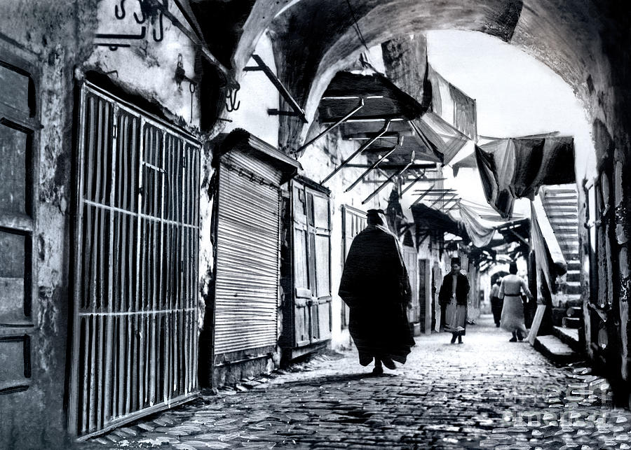 Men Walking in Old City Photograph by Munir Alawi