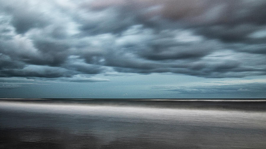 Menacing Clouds Over Atlantic Beach Photograph by Bob Decker