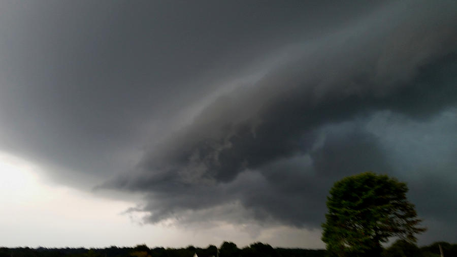 Menacing Looking Storm Near Cross Plains, Tennessee 8/30/20 Photograph by Ally White