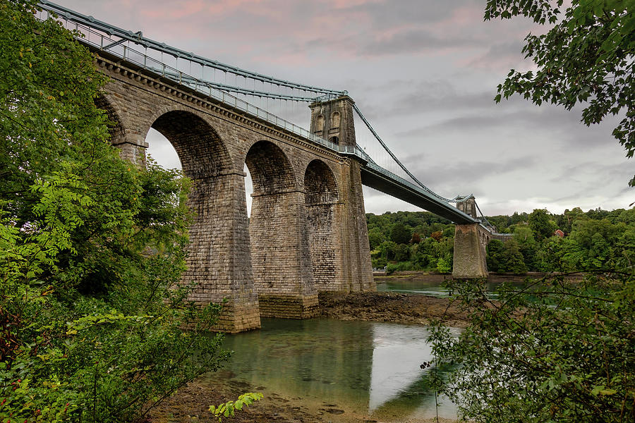 Menai Suspension Bridge Photograph By Derek Beattie Fine Art America   Menai Suspension Bridge Derek Beattie 