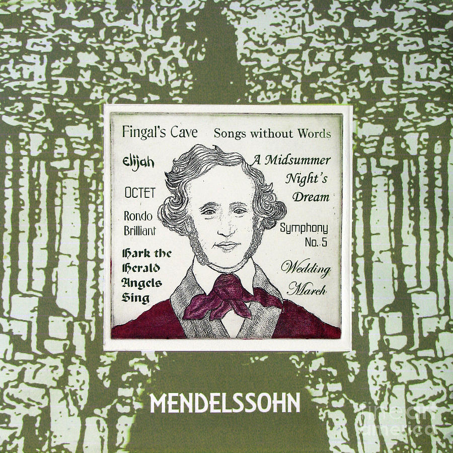 Mendelssohn portrait Drawing by Paul Helm